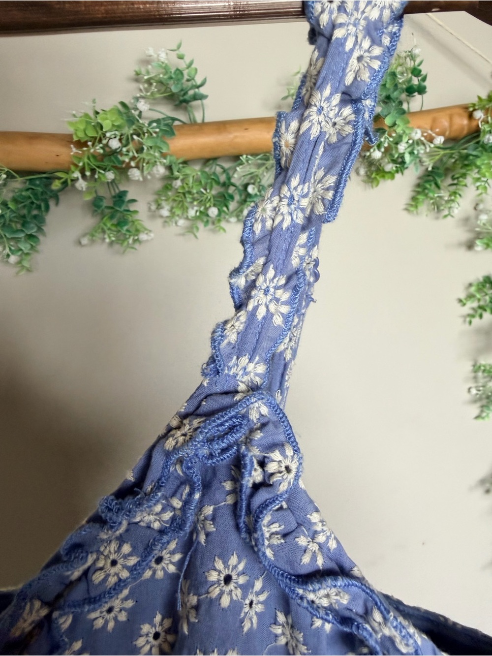 Altar’d State Embroidered Floral Mini Sundress Blue | XL - Picture 5 of 8